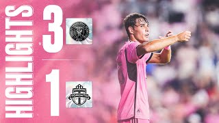 HIGHLIGHTS Inter Miami 31 Toronto FC  Fede Redondo and Diego Gomez with the goals [upl. by Catherine65]