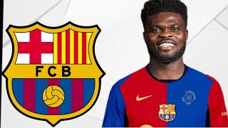 Thomas Partey Welcome to Barcelona  2024 Skills Goals Tackles amp Passes HD [upl. by Nirehtac]