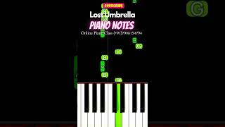 Inaba Kumori  Lost Umbrella EASY Piano Tutorial shorts lostumbrella inabakumori tiktok piano [upl. by Gerald]