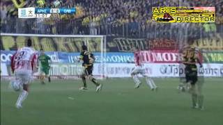 Aris vs Olympiacos Volou 21 Superleague  20102011 [upl. by Assecnirp]