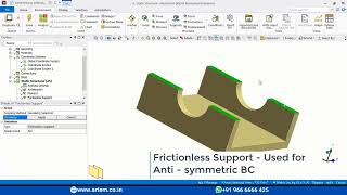 How to apply frictionless support  Ansys Workbench 19 [upl. by Suzetta]