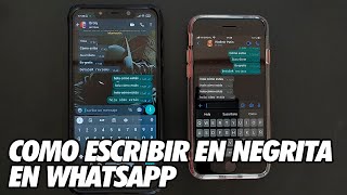 Como Escribir en Negrita Cursiva Tachado y Monoespaciado en Whatsapp [upl. by Une]