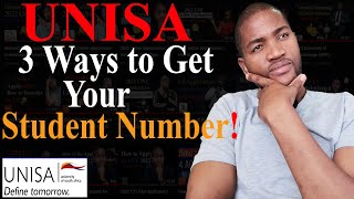 UNISA Online Admission  How to get back my student number at UNISA in 3 ways [upl. by Adar]