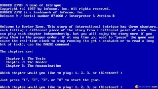 Border Zone gameplay PC Game 1987 [upl. by Didier]
