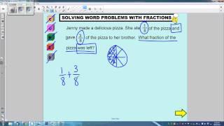 Solving MultiStep Fraction Word Problems 1 [upl. by Aierdna]