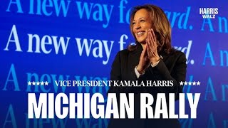 Roland LIVE from Vice President Kamala Harris Michigan Rally [upl. by Esaele]