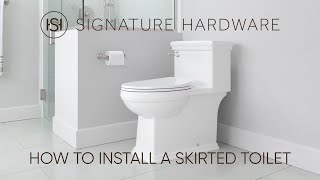 How To Install A Skirted Toilet [upl. by Assereht]