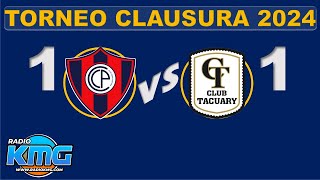 CERRO PORTEÑO VS TACUARY TORNEO CLAUSURA PARAGUAY FECHA 18 [upl. by Enyal]