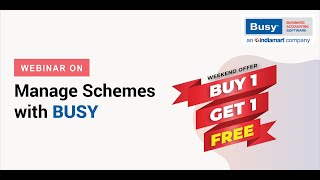 Manage Schemes with BUSY English [upl. by Can]