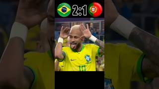 Ronaldo Quattrick  Portugal vs Brazil Final World Cup 2026 imajinary shorts neymar cr7 [upl. by Modeerf]