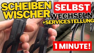 WISCHERBLÄTTER  SCHEIBENWISCHER AUTO WECHSELN  TAUSCHEN  SERVICESTELLUNG TUTORIAL  ANLEITUNG [upl. by Iliak]