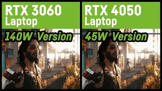 RTX 3060 140W vs RTX 4050 45W LaptopNotebook [upl. by Ajiam]