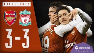 Arsenal 33 Liverpool  Arsenal Classics  Premier League highlights  2017 [upl. by Weslee]