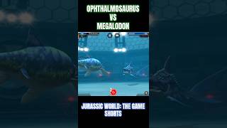 Ophthalmosaurus vs Megalodon  Jurassic World The Game Shorts [upl. by Nodyarb]