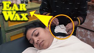 Ear Wax Removal and Ear Cleaning by Master Cracker  Indian Massage [upl. by Merete]