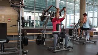 Hammer Strength Front Lat Pull Down [upl. by Anelra161]