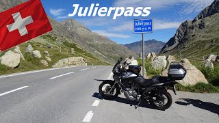 Julierpass mit dem Motorrad Schweizer Alpen Pass Honda XL 700 Transalp Traumstrasse in der Schweiz [upl. by Popelka]