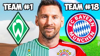 Was wäre wenn MESSI bei jedem BUNDESLIGA CLUB spielen würde 👀 [upl. by Rabah483]