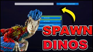 Ark How To Spawn Dinos Quick and Easy Tutorial Spawn any Dino You Need [upl. by Gersham762]