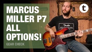 Playing all the Marcus Miller P7 Bass models  Demo  Thomann [upl. by Ekul648]