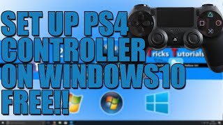 How to Connect PS4 Controller to Windows 10 81 OR 7 PC  Play PS4 Controller Wireless [upl. by Nisotawulo]