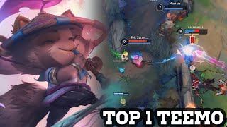 Wild Rift teemo  top 1 teemo gameplay rank challenger [upl. by Aihsekin]