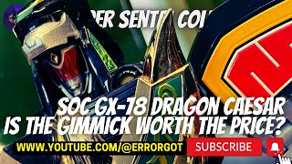 SOC GX78 Dragon Caesar Dragonzord Mighty Morphin Power Rangers Soul of Chogokin Super Sentai Series [upl. by Dymphia]