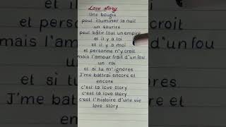 Indila  Love Story Lyrics REQUESTED indila fypシ゚viral fyp shorts shortsfeed youtubeshorts [upl. by Nyrhtak]