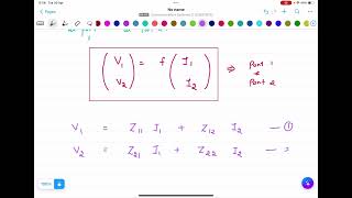 TWO PORT NETWORKS Z PARAMETERS  EXPLANATION [upl. by Minier]