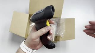 Unboxing Barcode Scanner Zebra LS2208SR [upl. by Ahsiakal52]