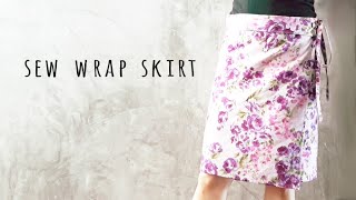 DIY Sew Aline Wrap Skirt [upl. by Eenerb]