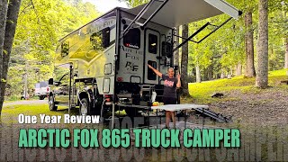 Northwood Arctic Fox 865 Truck Camper One Year Review [upl. by Rutherfurd]