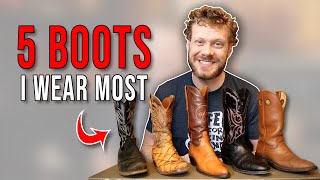 I tried 50 cowboy boots in 5 years I wear these 5 most [upl. by Joacima]