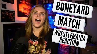 UNDERTAKER VS AJ STYLES BONEYARD MATCH REACTION WWE WRESTLEMANIA 36 [upl. by Pizor]