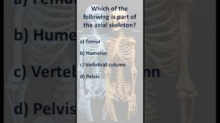 Axial and Appendicular Skeleton neet ssc science mcq Biology anatomy [upl. by Elysia615]