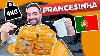 A FRANCESINHA GIGANTE  Pão de forma carne bacon chorizo amp ovos [upl. by Rube]