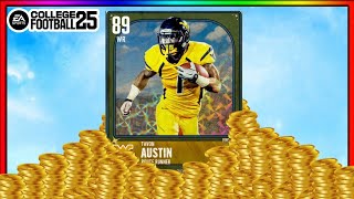 HOW TO GET TAVON AUSTIN FREE INSANE COIN MAKING METHOD COLLEGE FOOTBALL 25 ULTIMATE TEAM [upl. by Prince474]