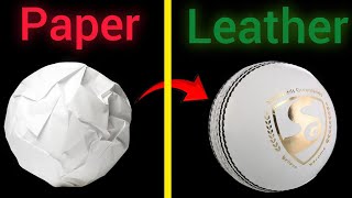 How To Make Cricket Ball  How To Make Leather Cricket Ball With Water  Ball Kaise Banaye [upl. by Gnuy]