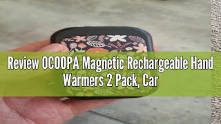 Review OCOOPA Magnetic Rechargeable Hand Warmers 2 Pack CardStyle Electric Hand Warmer 5000mAh Po [upl. by Meredeth]