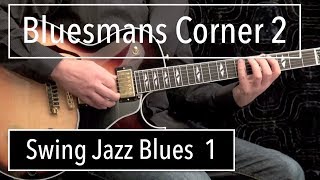 Swing Jazz 1  Blues Guitar Solo Wes Montgomery Style [upl. by Primalia399]