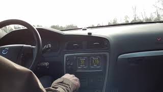 V70 D5 awd driving with 76mm exhaust [upl. by Enilegna686]