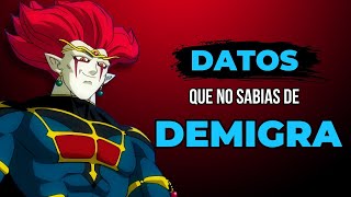 🟠 5 DATOS y CURIOSIDADES de DEMIGRA que NO SABIAS dragonball drakonball [upl. by Lars]