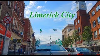 Driving around Limerick City  A day before the AllIreland Senior Hurling Championship 2018 [upl. by Beetner925]