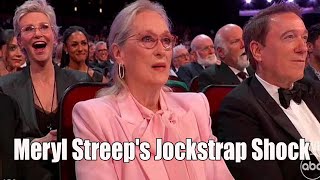 Meryl Streep SHOCKED by HILARIOUS Jockstrap Joke at the Emmys You Wont Believe Her Reaction [upl. by Hsreh55]