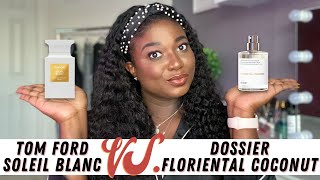 Dossier Perfume Review  Tom Ford Soleil Blanc Dupe  Floriental Coconut  Perfume Collection 2021 [upl. by Leik614]