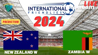 New Zealand vs Zambia Live Stream FIFA Womens Friendly 2024 Commentary Score amp Highlights [upl. by Atnima567]