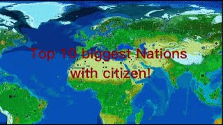 TOP 10 MOST POPYLATED NATIONS IN CCNET [upl. by Meekah524]