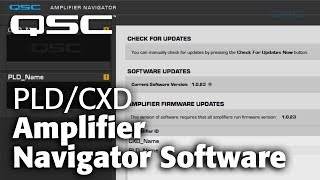 PLDCXD Amplifier Navigator Software [upl. by Ettenhoj]