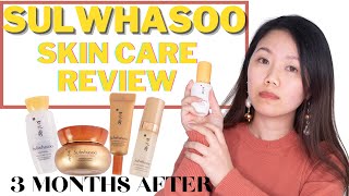 SULWHASOO SKIN CARE REVIEW  3 MONTHS AFTER [upl. by Blackman392]