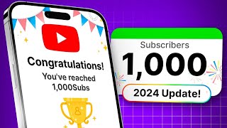 Do THIS to Get 1000 Subscribers in 2024 with a few uploads [upl. by Enisaj762]